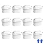 Waterdrop Cartouche de Filtre à Eau, Remplacement pour Brita® Maxtra+® Plus, Maxtra Pro® All-in-1, Compatible avec Brita® Carafe Filtrante, Réduire les PFAS, PFOA/PFOS, TÜV SÜD, NSF Certifiée (12)