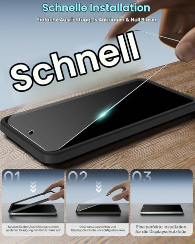 Wayneer für Samsung Galaxy A57 für Panzerglas,3+3 Stück Panzerfolie – Ansicht 4