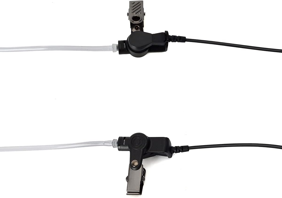 UAYESOK Walkie Talkie Earpiece Air Covert Acoustic Tube security Headset with Microphone 2 Pin for Baofeng UV5R BF-888S Kenwood TK-250 TK-2107 TYT Two Way Radio(Pack of 2) - Image 5