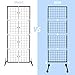 NEESEEYEE 2' x 5.5' Ft Gridwall Panel Display Stand Gridwall Panels Tower with T-Base Floorstanding, Detachable Girdwall for Easy Transport, Standing Grid Tower, Craft Fair Display Rack