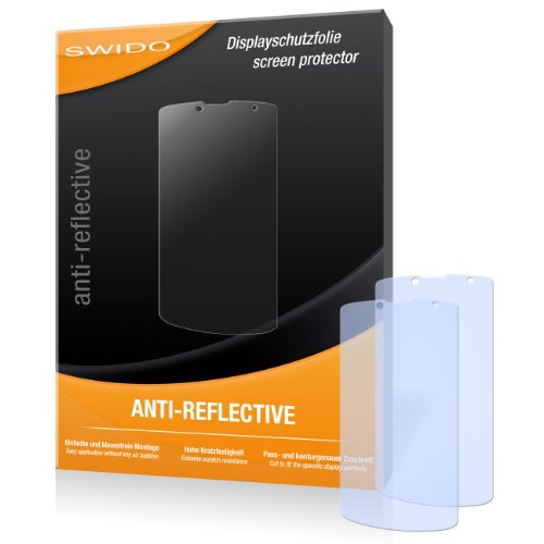 SWIDO 2 x Pellicola Proteggi Schermo Anti-riflesso per Prestigio MultiPhone 7500, Alta qualità, Trasparente, antiriflesso, Rivestimento Duro, Applicazione Senza Bolle