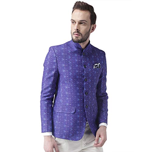 Image of Hangup Mens Blazer Size 36 (D39 5Button Blazer 36P) Blue