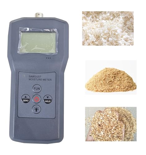 YFYIQI Wood Sawdust Moisture Meter with Measuring Range 0 to 84% Accuracy ±0.5 for Sawdust Paillasse Bamboo Powder Wood Chips,Etc