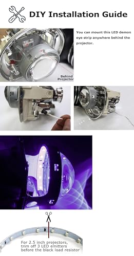Kit de iluminación ambiental LED azul para autos y motos miniatura 6