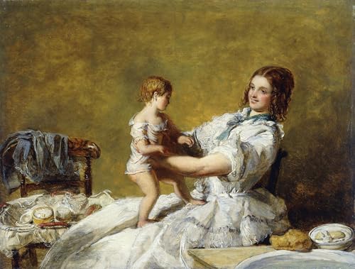 Cartel del lienzo L'ora di andare a letto de William Powell Frith para renovar paredes vacías