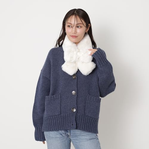 Paul & Joe マフラームーンバット フェイクファー マフラー レディース リボン 46091 の商品画像 3