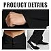 Lawnrden Martial Arts Pants, Kung Fu Uniform, Breathable Cotton Martial Arts Pants and Long Sleeved Shirt Chinese Traditional Tai Chi Uniform with Standing Collar and Buckle, for Unisex, XL