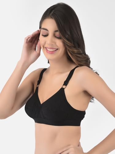 Image of Softline Women's 100% Cotton Wire-Free Non-Padded B-Cup Bra Combo | Full Coverage, Breathable & Skin-Friendly for All-Day Comfort | Supportive Fit for Daily & Casual Wear | Pack of 2