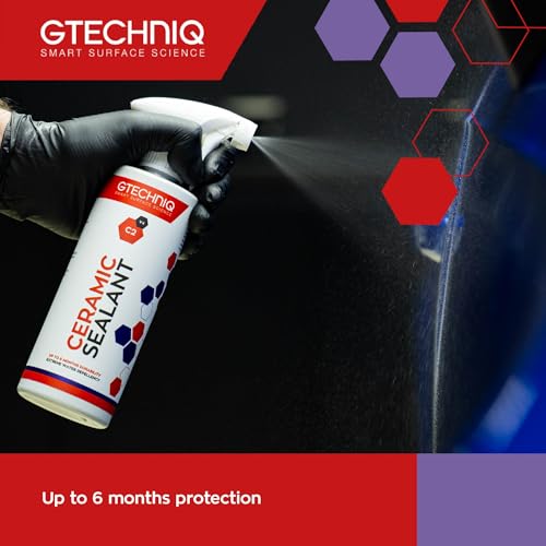 Gtechniq C2 Ceramic Sealant for Cars, Protect Car Paintwork, Trim, Tyres and Windows, High Shine, Easy to Apply - 500ml (Sufficient for 2-3 Large Cars) - 4