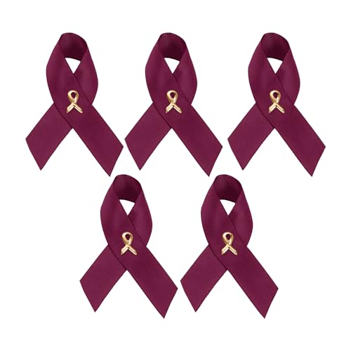 Image of 1 /2 /5 /10 /25 /50 /100pcs Satin Awareness Ribbon Pins (Pick your color), for Cancer & Disease Awareness, Bulk Quantities for Fundraising, Events, Gift Giving