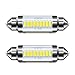 SOFOC 39MM LED Bulb White Super Bright 4044-9SMD Chip Energy Efficient 500LM 6-30V Non-Polarity Replacement for Car Interior Lights Dashboard Footwell Glove Box 2Pcs