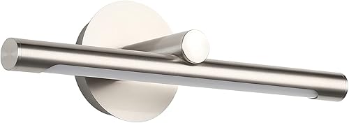 JUSHENG Luz de imagen cableada de 24.21 pulgadas, luces de imagen para pinturas de níquel cepillado, luz de pared de galería de metal completo,