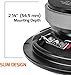 PRV AUDIO 6.5 Inch Shallow Midrange Bullet Speaker 6MR250B-4 Slim, 250 Watts 4 Ohm Car Audio Slim Speaker, Compact for Doors (Single)