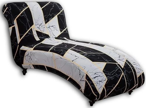 YNJJKA Housse de Chaise Longue Extensible sans accoudoirs méridienne Douce Moderne pour Salon Chambre à Coucher intérieure Fauteuil inclinable Protecteur canapé...