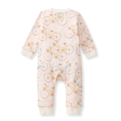 Image of Burt's Bees Baby unisex-baby Sleep & Play, Organic One-piece Romper-jumpsuit Pj, Zip Front Footed Pajama