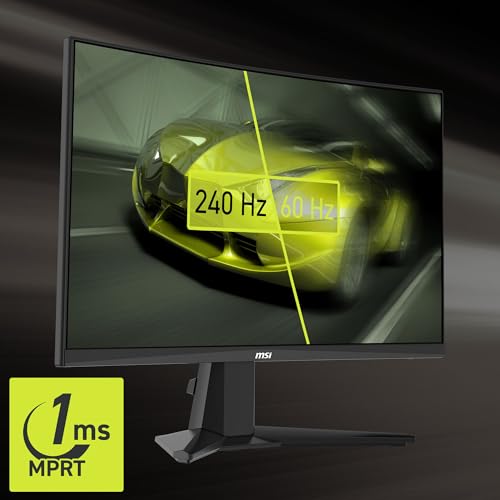 msi MAG 245C X24 24-inch 1920 x 1080 (FHD) Gaming Monitor, 240Hz, FreeSync Premium, HDR Ready, HDMI, VGA Port, VESA Mountable, Tilt, 4-Side Slim Bezel, 1ms, Black by msi - Image 4