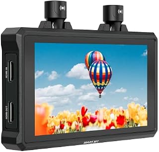 Hollyland Mars M1 Camera Field Monitor 4K HDMI & SDI Video Transmission System 150m Range 0.08s Latency FHD 1920x1080 1000nit 5.5" Touch 3D LUT APP Monitoring DC-Out Interface (1 Set)
