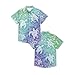Mens Hawaiian Shirt Sea Turtle and Maori Print Beach Tropical Short Sleeve Holiday Aloha Shirt Casual Button Down Shirt