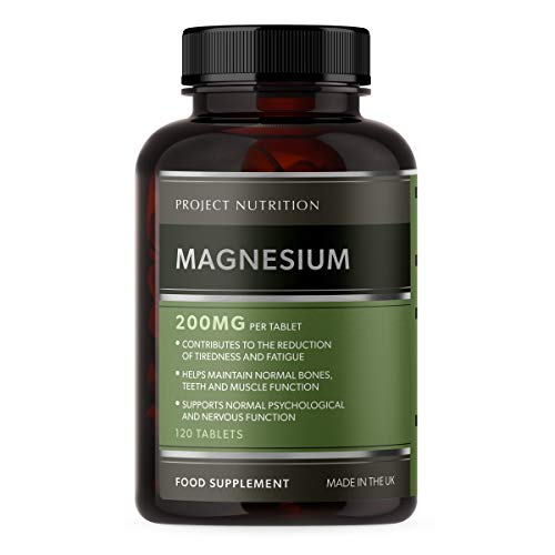 Magnesium Citrate 1400mg - Provides 400mg Elemental Magnesium per Serving - 120 High Strength Magnesium Tablets - 60 Day Supply - High Potency Supplement - Made in The UK by Project Nutrition