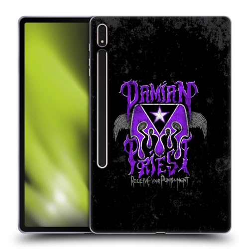Head Case Designs Officially Licensed WWE Receive Your Punishment Damian Priest Soft Gel Case Compatible with Samsung Galaxy Tab S8 Plus