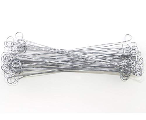 bambus-discount.com Befestigungsschlaufen Drahtschlaufen verzinkt für Sichtschutzmatten - 50 Stück je Beutel