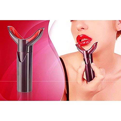 Lip plumper-Portable Hand size Natural Fuller for daily or party make up Sexy lip pump (Rose)