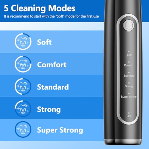 Image of Ni-SHEN Dog Plaque Remover for Teeth,Pet Ultrasonic Tooth Cleaner,Teeth Cleaning Kit -Tartar Remover for Teeth Stains for Dogs and Cats (Black)