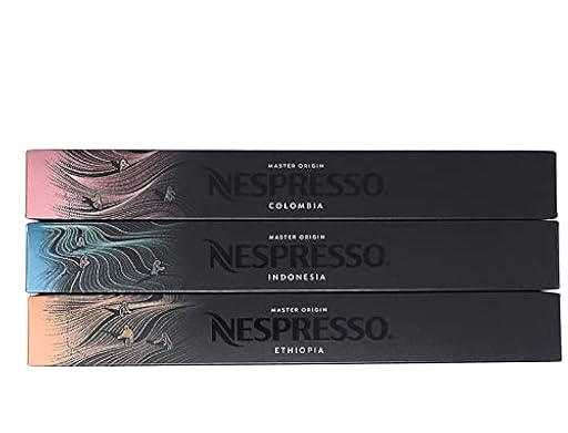 Nespresso - Paquete variado - 30 cápsulas - Indonesia - Colombia - Etiopía - Mezcla de sabores naturales | Ya disponible en tu tienda friki favorita! En mundofriki.es!
