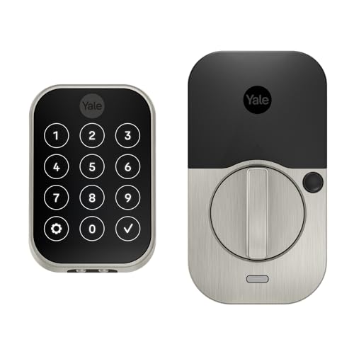 Image of Yale Home Assure Lock 2 Deadbolt, Satin Nickel Keyless Entry Door Lock with Digital Touchscreen Keypad and Bluetooth Connectivity (No Wi-Fi), ‎ ‎YRD450-BLE-619