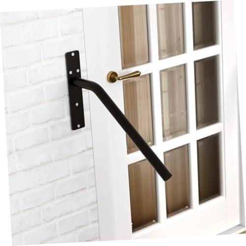 Soporte para barandilla de escalera negro pasamanos de pared resistente 5