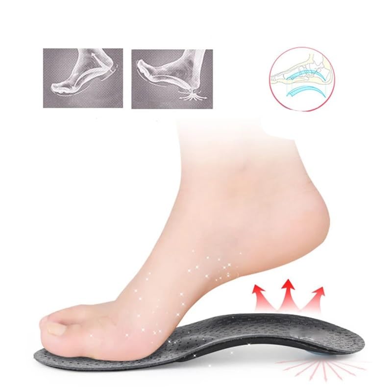 Semelle orthopédique en cuir PU et support de chaussures anatomique