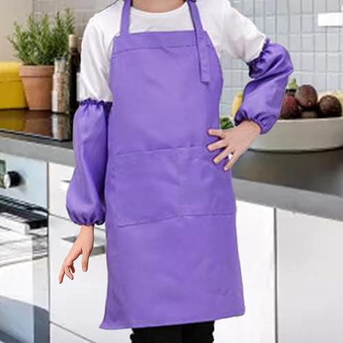 Tablier enfant imperméable et confortable avec grande poche de rangement - 7