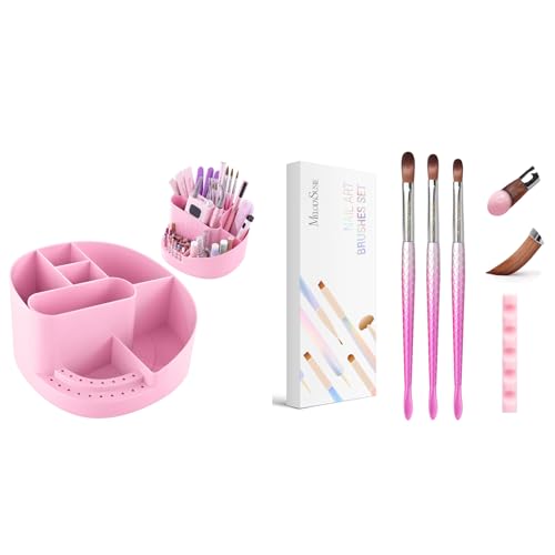 Caja organizadora y set de 3 pinceles acrílicos MelodySusie miniatura 1