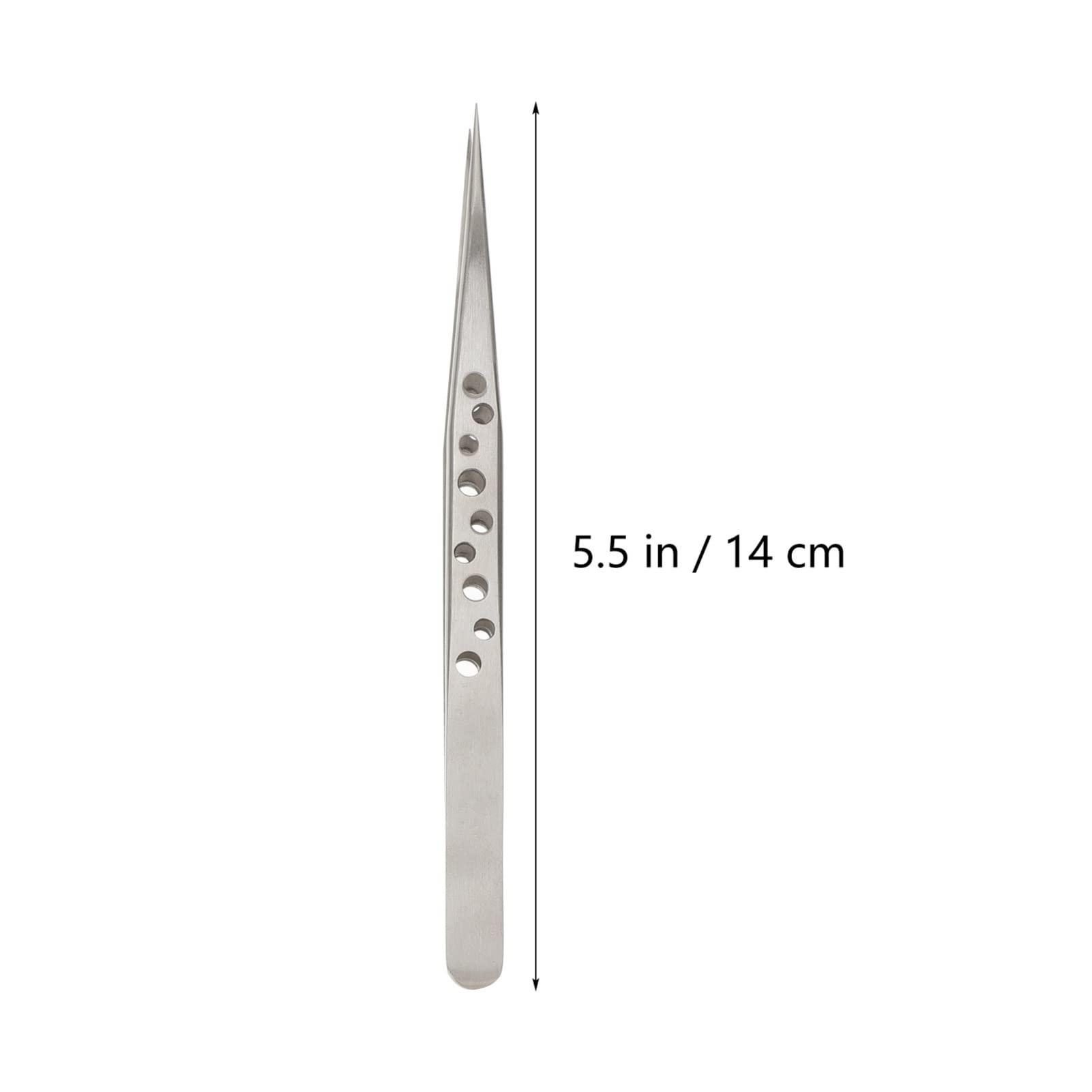 HOMSFOU 2 Set Pinzette in Acciaio Inossidabile Saldatura Pinzette Per Ciglia Saldare Pinzette Ad Alta Precisione Pinzette Per Riparazioni Elettroniche Utensili Attrezzo Silver 5 Pezzi * 2