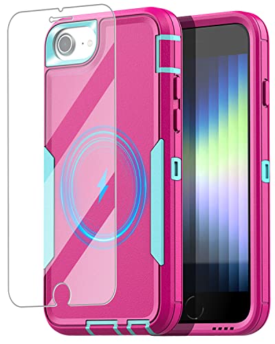 AICase Magnetic Case for iPhone SE 2022/3rd/2020/8/7/6,Heavy Duty 2-Layer Durable Military Grade Protection Shockproof/Drop Proof Protective Cover for iPhone SE 2022/2020/8/7/6_3