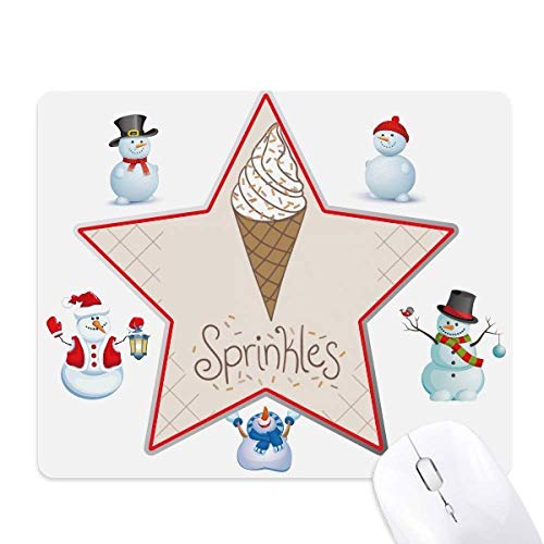Tapis de souris étoile et glace chocolat pour sublimer votre espace de travail informatique