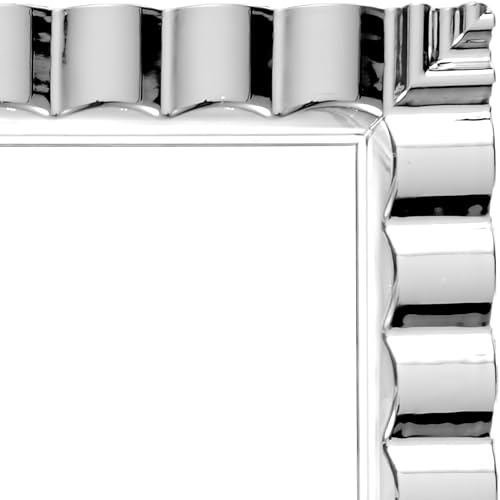 Blue Sky 2467 Silver Rimmed Clear Plastic Serving Trays  thumb #5