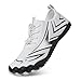 Feggormkicc Grounded Footwear Hike Barefoot Shoes Wide Toe Box Shoes Women Walking Unisex Fashion Sneakers Zero Drop Slip on Hiking Barefoot Quick Dry Lightweight Comfortable Breathable White