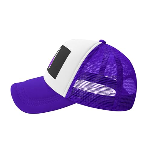 Pancreatic Cancer Awareness Flag Trucker Hat Snapback Mesh Baseball Cap Unisex3