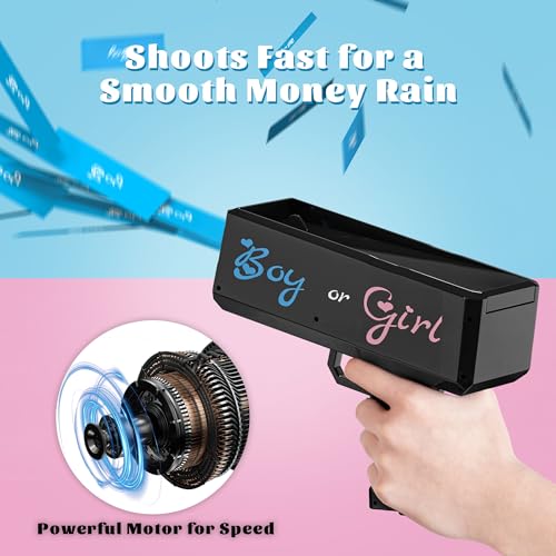 Popuparty MONEYGUN_BLACK Gender Reveal Money Gun Shooter thumb #2