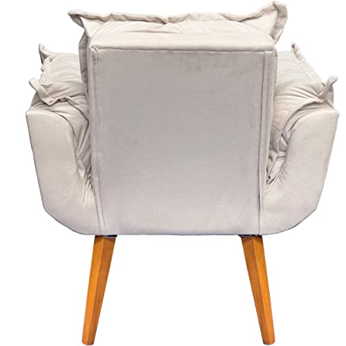 Poltrona Alice Decorativa Para Sala Cadeira Reforçada Para Recepção Sala De Espera Consultório Escri