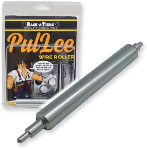 Rack-A-Tiers PulLee - Steel Wire Pulling Roller, Electrical Wire Pulling Tool, 4x4 Box Wire Pulling Guide, Steel Wire Roller for 4" Electrical Box (41100)