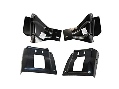 Fits 2008-2010 Super Duty F250 F350 F450 Front Bumper Mounting Bracket Plate 4Pc FO1066174 FO1067174 FO1066173 FO1067173
