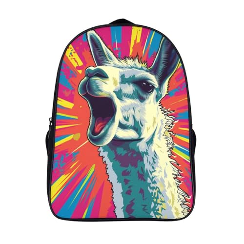 Mochila preescolar alpaca 3D para excursiones y viajes infantiles