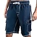 Kanu Surf Mens Barracuda Extended Size Trunk, Navy, 4X
