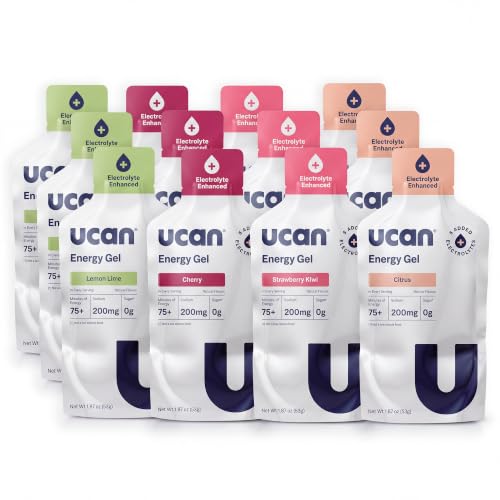Image of UCAN Energy Gel + Electrolytes | Variety Pack | Sugar Free | 12 Pack