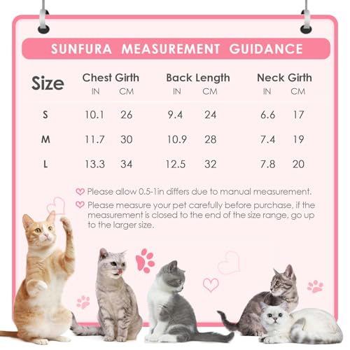 SUNFURA Suéteres para gatos, suéter de gato Sphynx sem pelos, pulôver de gatinho com mangas, pijama