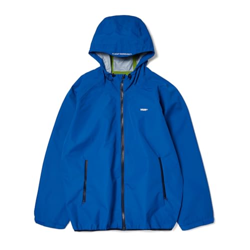 HUF Rainier Shell Jacket – Water and Wind Resistant Windbreaker for Men, Built for the Elements, Large (Cobalt Blue)