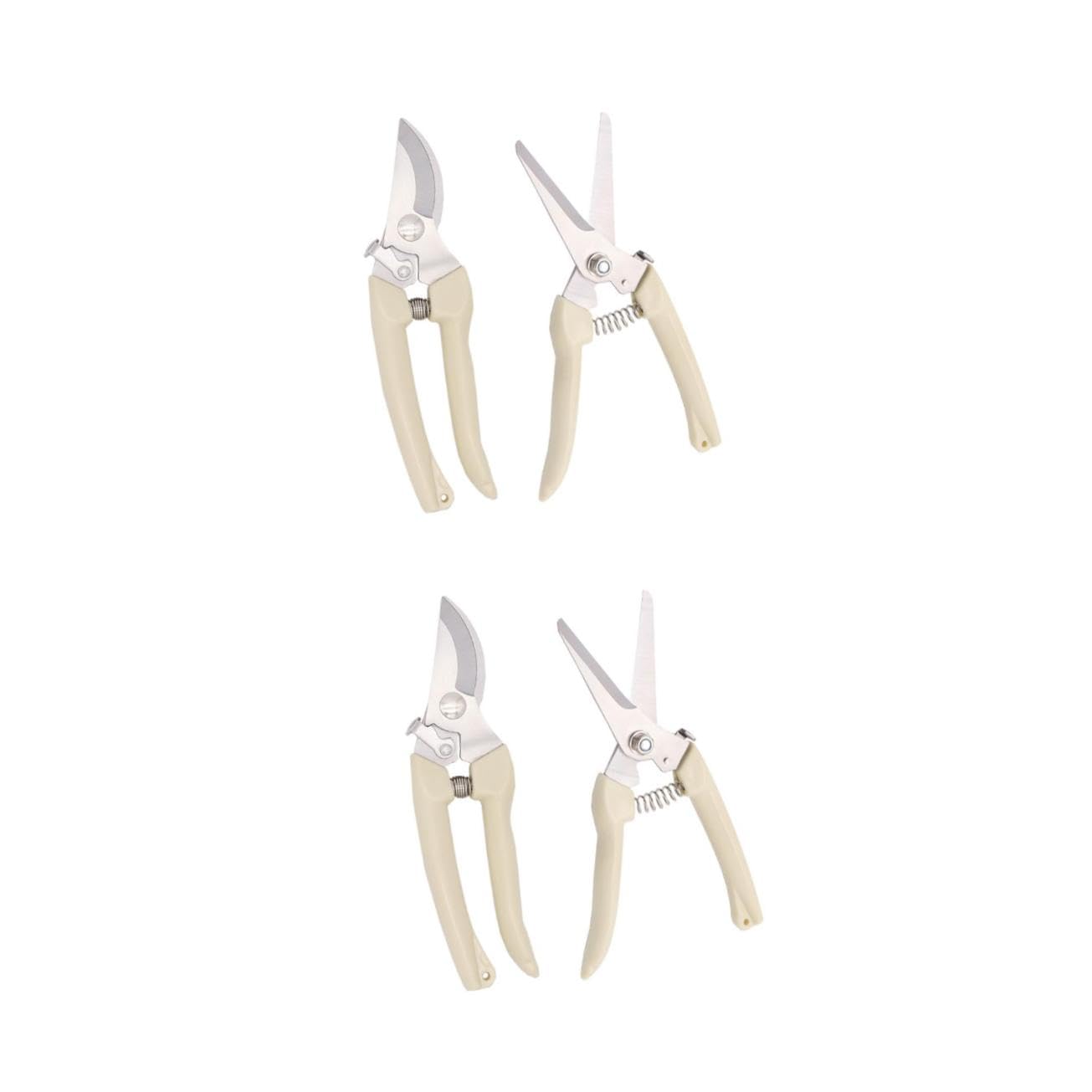 Kisangel 2 Set Cesoie Da Giardinaggio Professionali Inossidabile Per Potatura Rami E Siepi Design Ergonomico E Sicurezza Per Frutteti 2 Pezzi*2