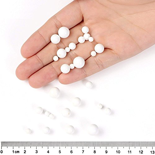Haamiiqii 45Pcs 8Mm Natural Tridacna Shell Beads Round Loose Gemstone Beads For Jewelry Making Diy Bracelet Necklace #TOP4